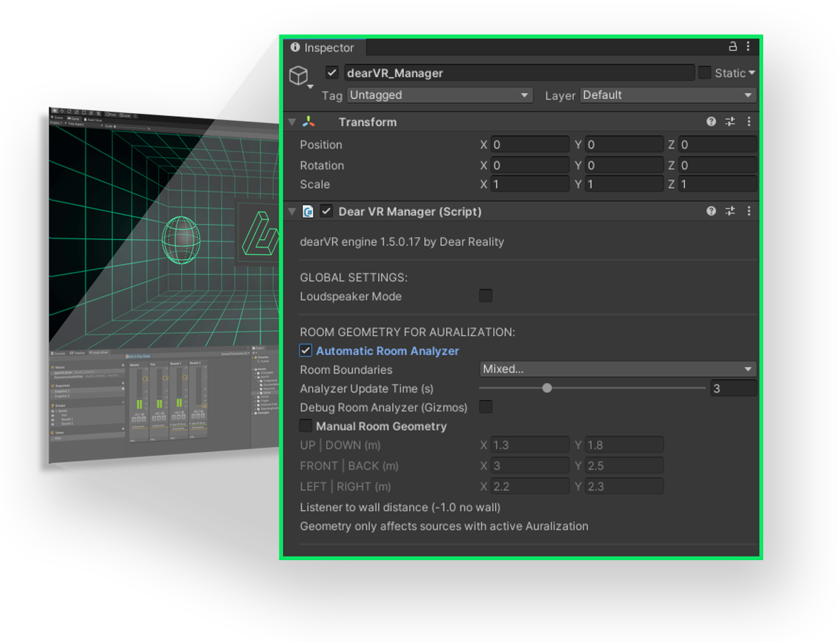 dearVR UNITY - Spatializer for Unity by Dear Reality
